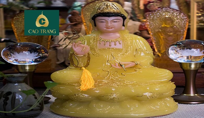 Tượng Quan Âm Bằng Đá Thạch Anh
