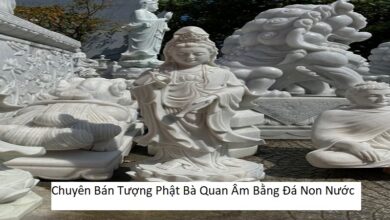 Chuyên Bán Tượng Phật Bà Quan Âm Bằng Đá Non Nước