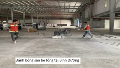 Đánh bóng sàn bê tông tại Bình Dương