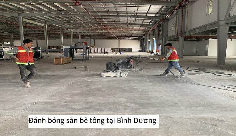 Đánh bóng sàn bê tông tại Bình Dương