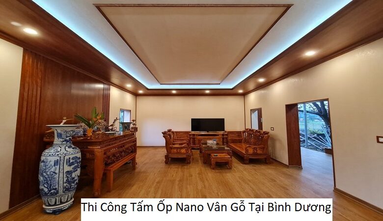 Thi Công Tấm Ốp Nano Vân Gỗ Tại Bình Dương