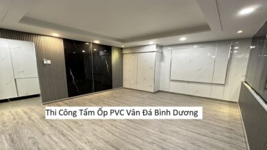Thi Công Tấm Ốp PVC Vân Đá Bình Dương