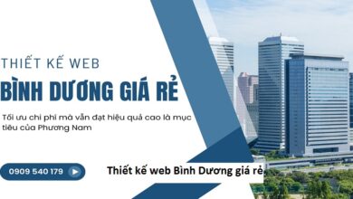 Thiết kế web Bình Dương giá rẻ