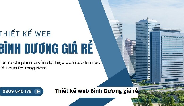 Thiết kế web Bình Dương giá rẻ