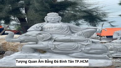 Tượng Quan Âm Bằng Đá Bình Tân TP.HCM