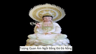 Tượng Quan Âm Ngồi Bằng Đá Đà Nẵng